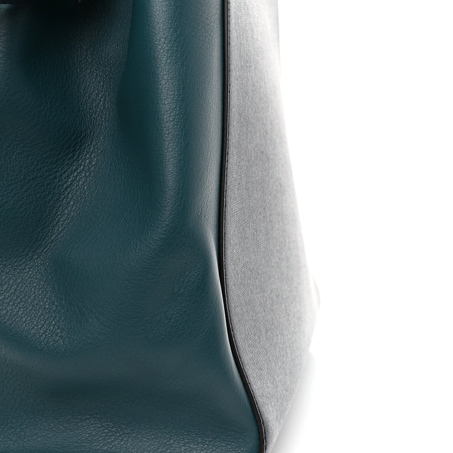 Fendi Vitello Elite Colorblock Regular 2Jours Tote Lavagna Lago Oceano 11 of 12