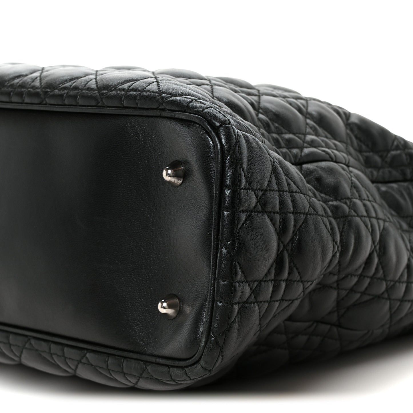 Lambskin Cannage XL Lady Dior Black