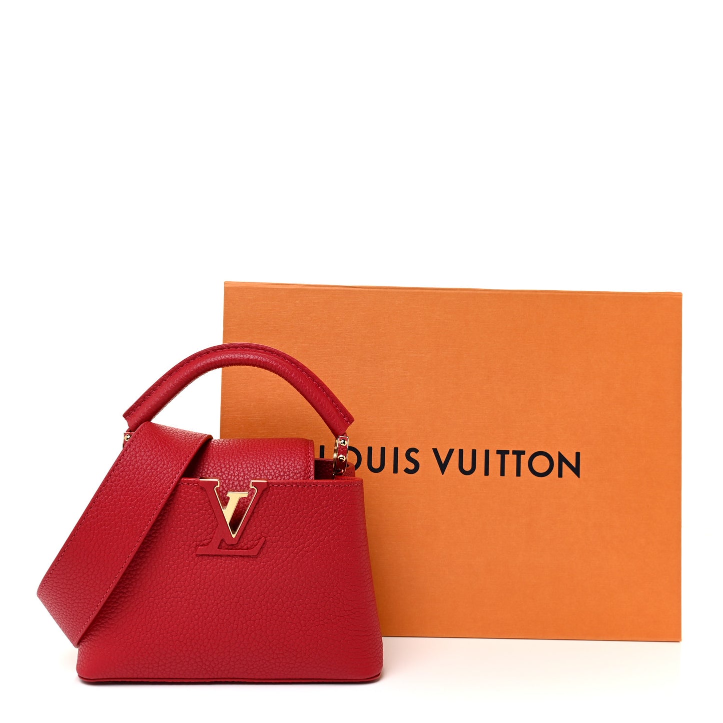 Taurillon Mini Capucines Scarlet
