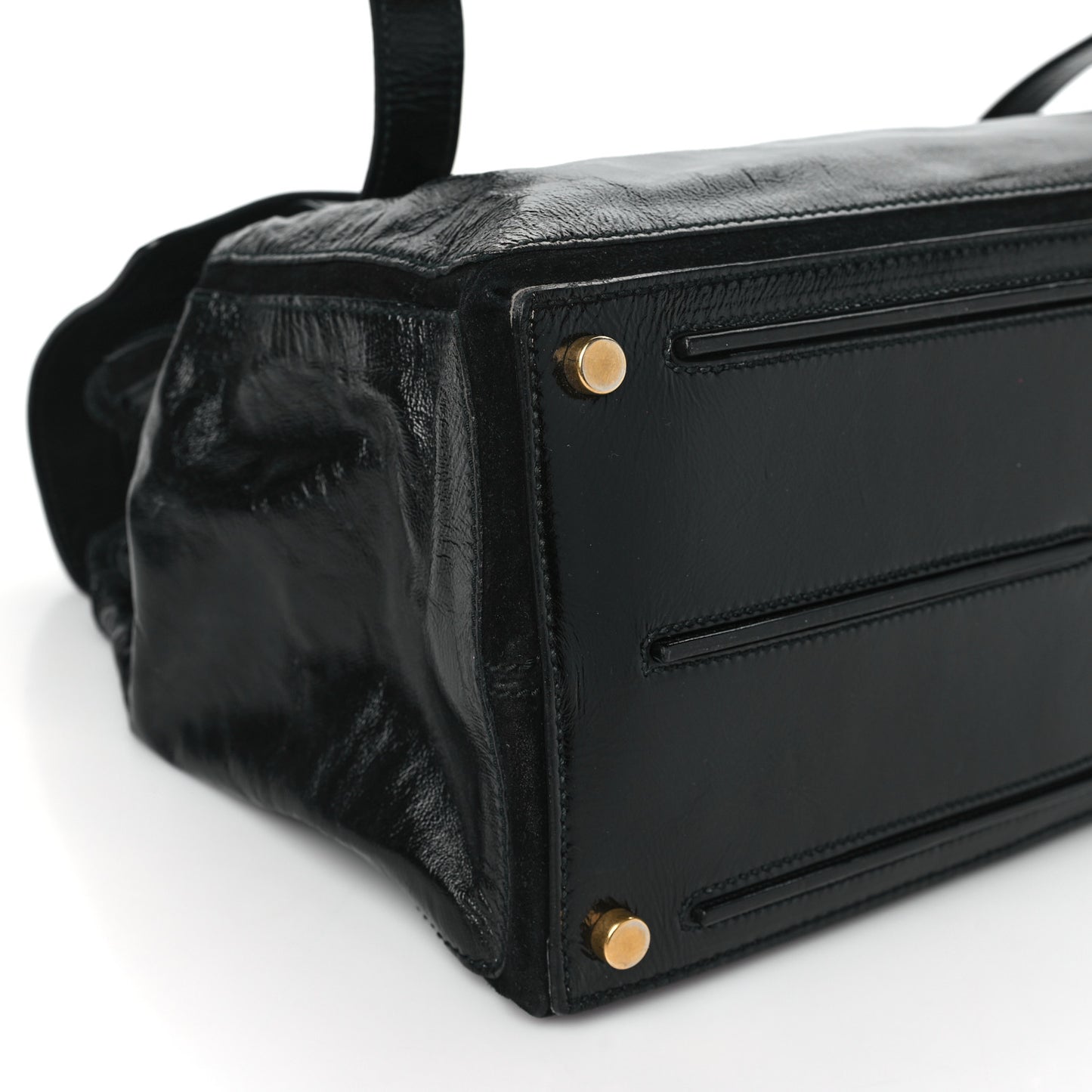 Patent Large Muse Two Tote Black