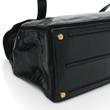 Saint Laurent Patent Large Muse Two Tote Black 8 of 9