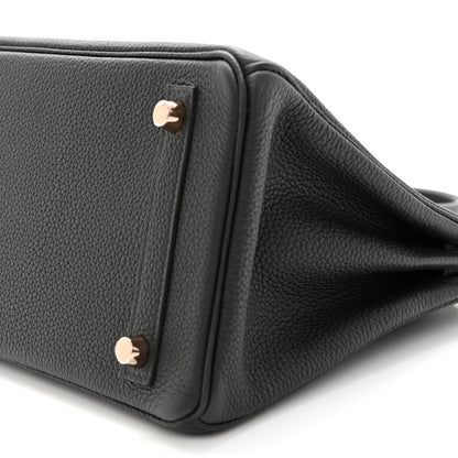 Hermes Togo Birkin 25 Black 10 of 12