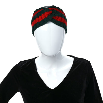 Gucci Wool Web Headband L Green Red 2 of 4