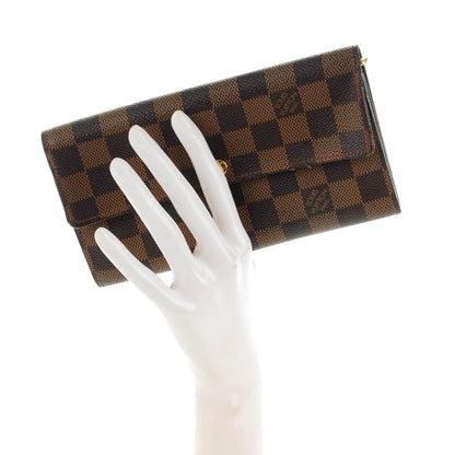 Louis Vuitton Damier Ebene Sarah Wallet 2 of 7