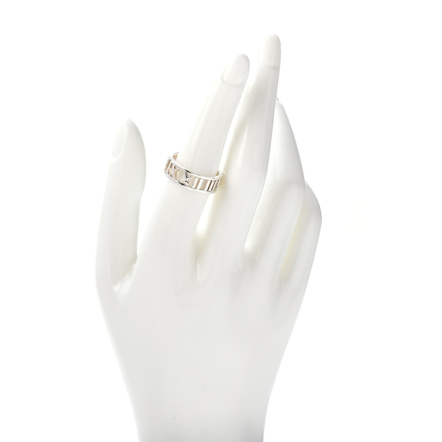 Sterling Silver Wide Atlas Open Ring 55 7.25