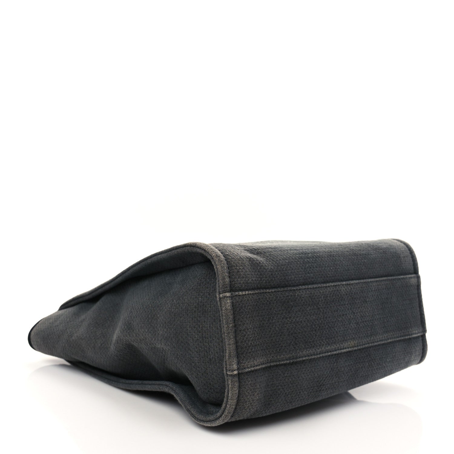 Chanel Canvas Mini Deauville Tote Dark Grey 3 of 6