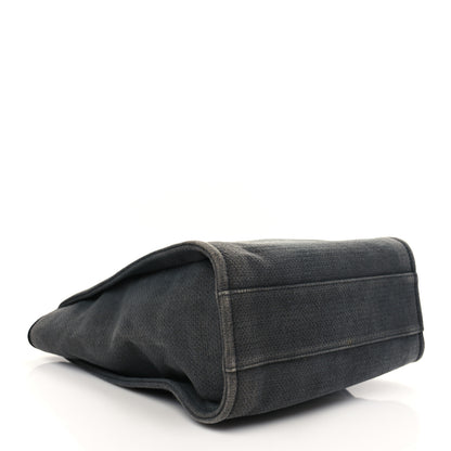 Chanel Canvas Mini Deauville Tote Dark Grey 3 of 6