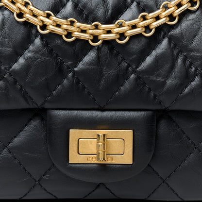 Chanel Aged Calfskin Quilted 2.55 Reissue 225 Flap Black 8 of 11