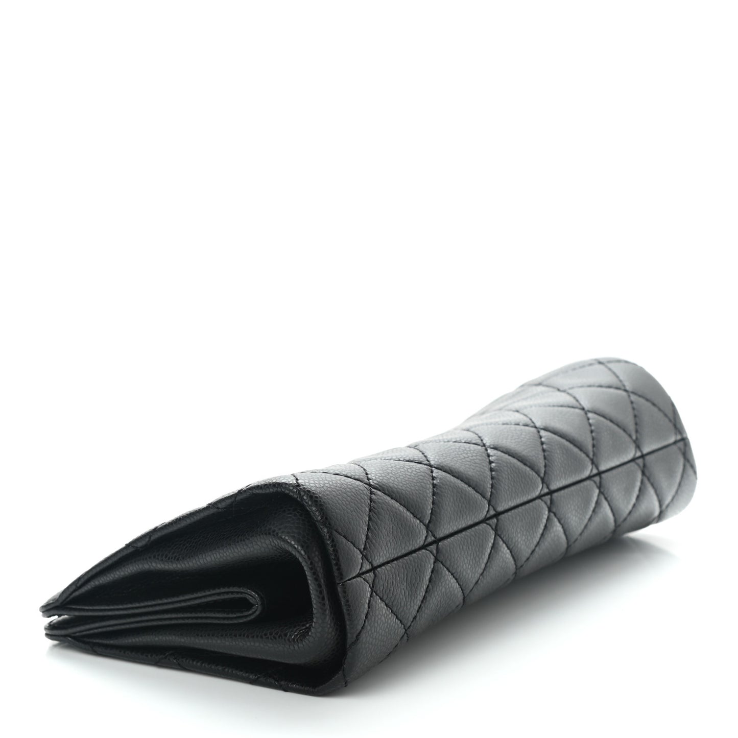 Caviar Quilted CC Clutch Black