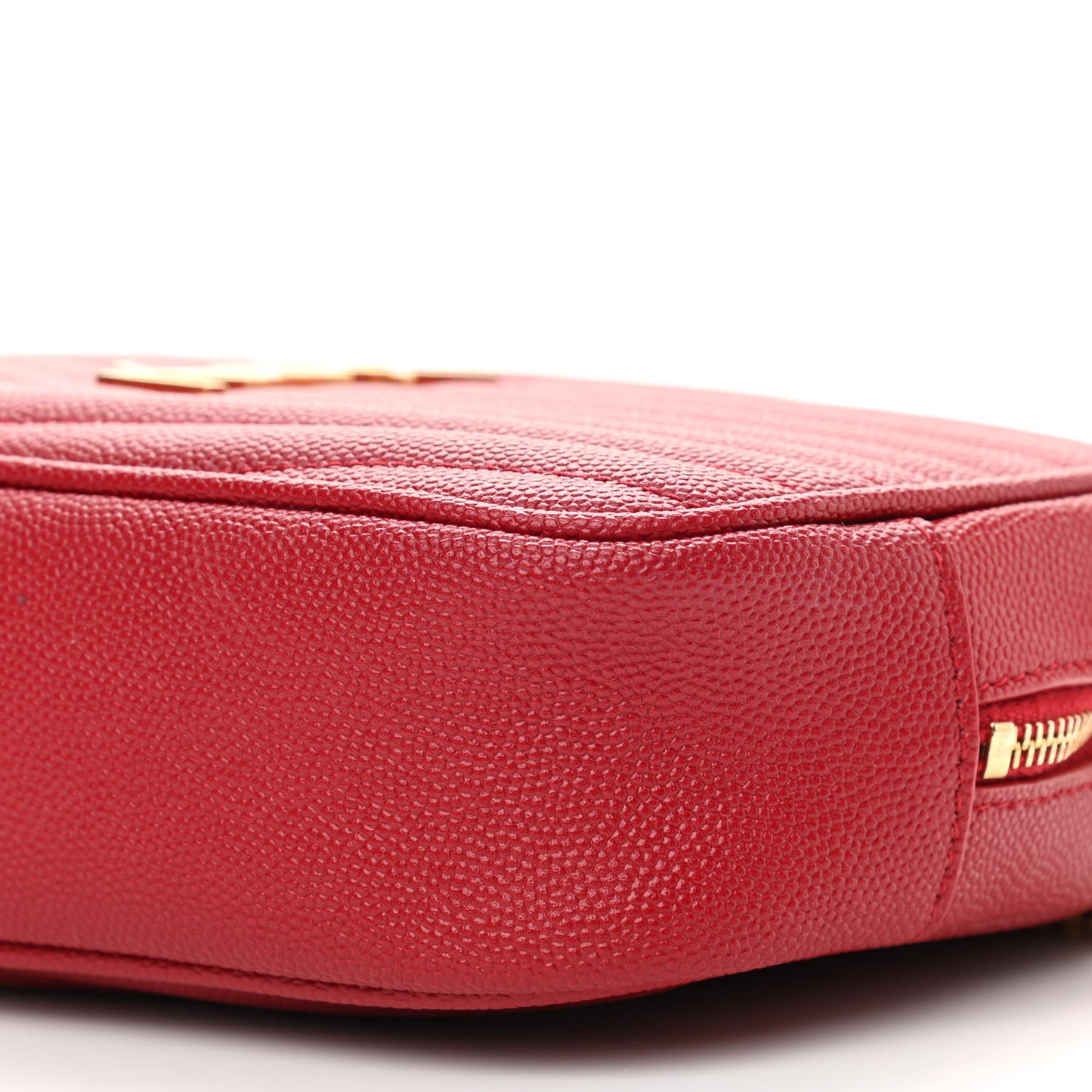Grain De Poudre Matelasse Monogram Mini Lou Camera Bag Eros Red