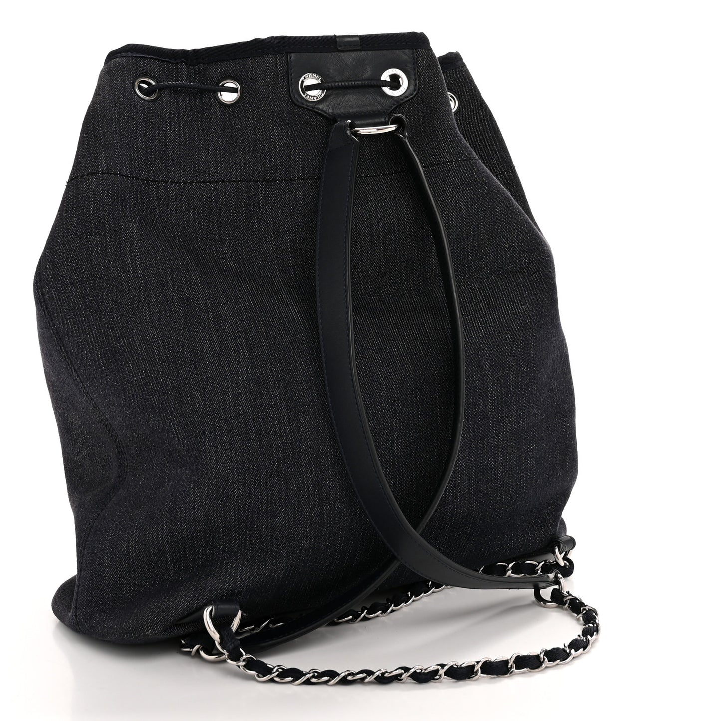 Canvas Large Deauville Backpack Denim Blue