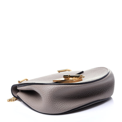 Chloe Grained Lambskin Mini Drew Shoulder Bag Motty Grey 4 of 11