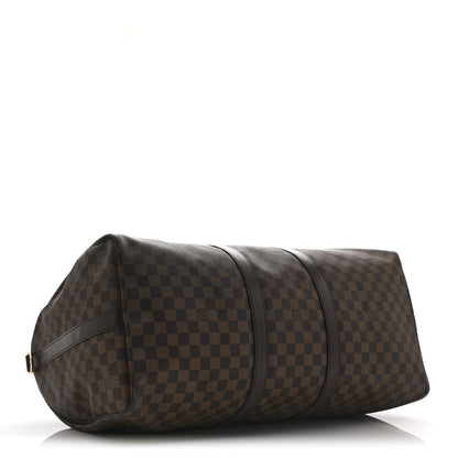 Louis Vuitton Damier Ebene Keepall Bandouliere 55 3 of 9