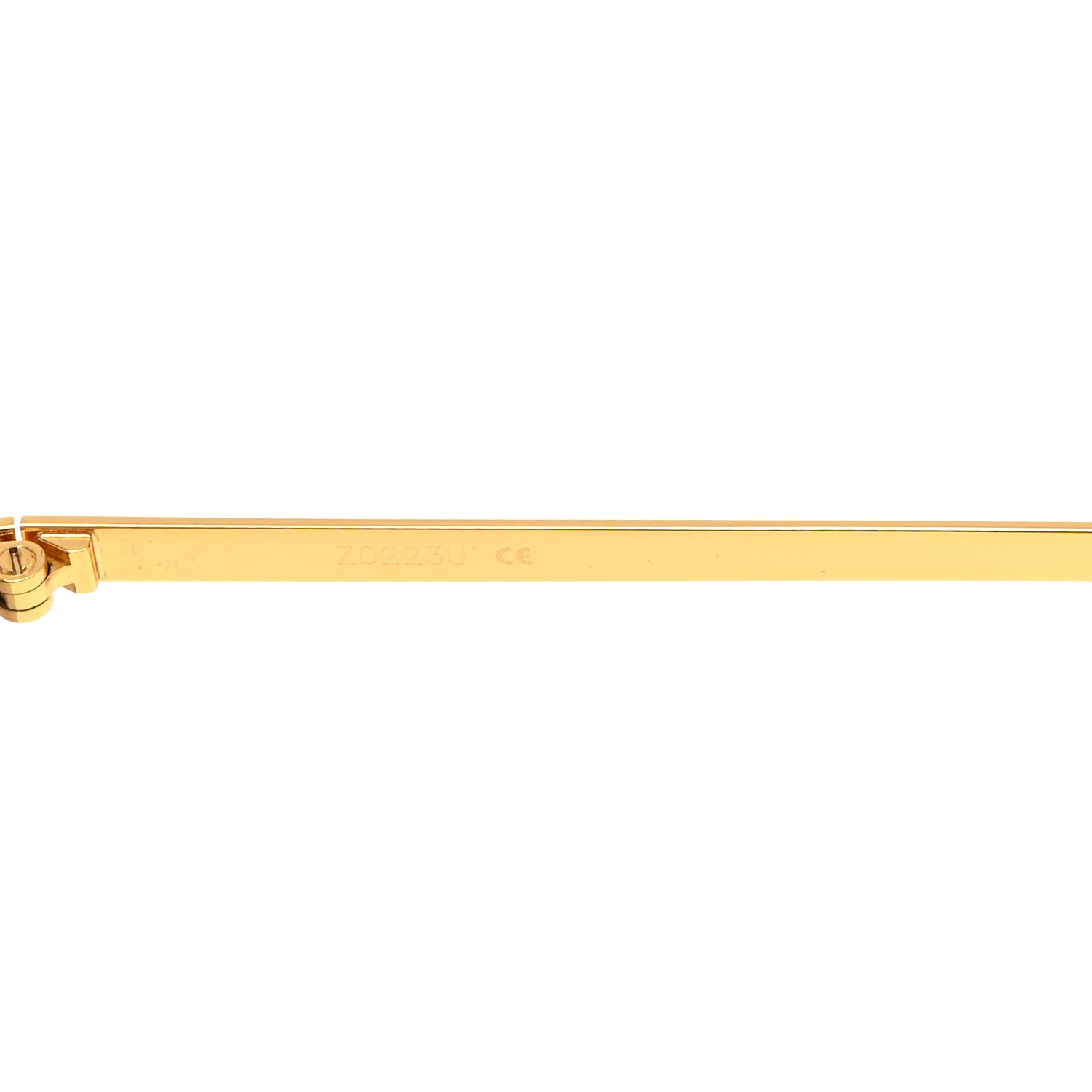 Louis Vuitton Metal Rimless Sunglasses Z0223U Gold 6 of 8