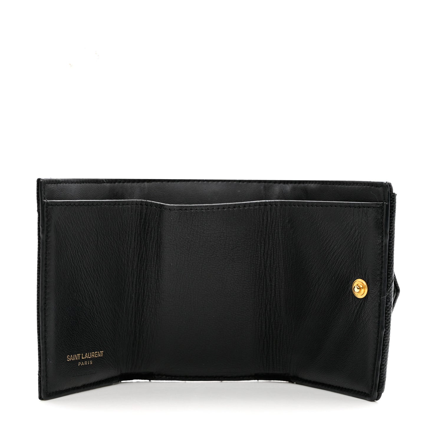Grain De Poudre Matelasse Chevron Monogram Tiny Wallet Black