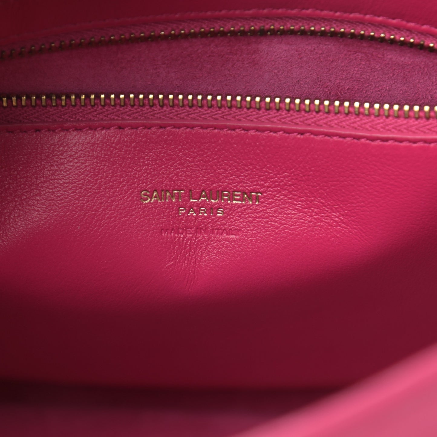 Calfskin Small Monogram Cabas Fuchsia