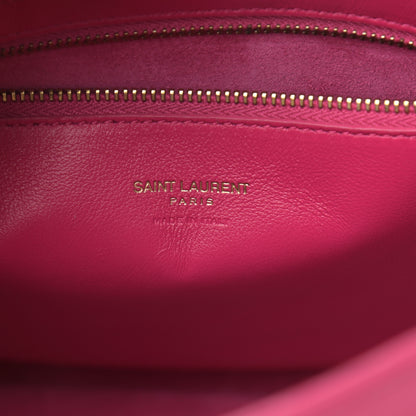 Saint Laurent Calfskin Small Monogram Cabas Fuchsia 7 of 14