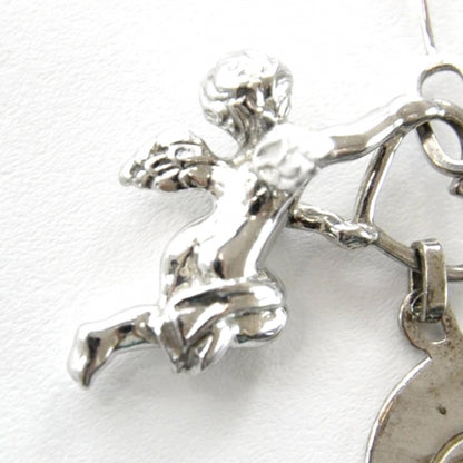 Christian Dior Cupid Heart Earrings Silver 3 of 7