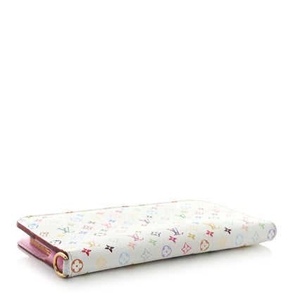 Louis Vuitton Monogram Multicolor Insolite Wallet White Litchi 4 of 14