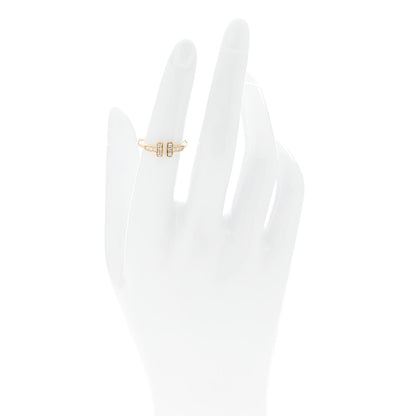 Tiffany 18K Yellow Gold Diamond T Wire Ring 50 5.5 2 of 4