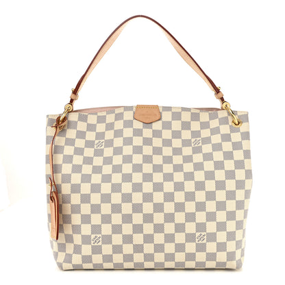 Louis Vuitton Damier Azur Graceful PM Rose Ballerine 1 of 11