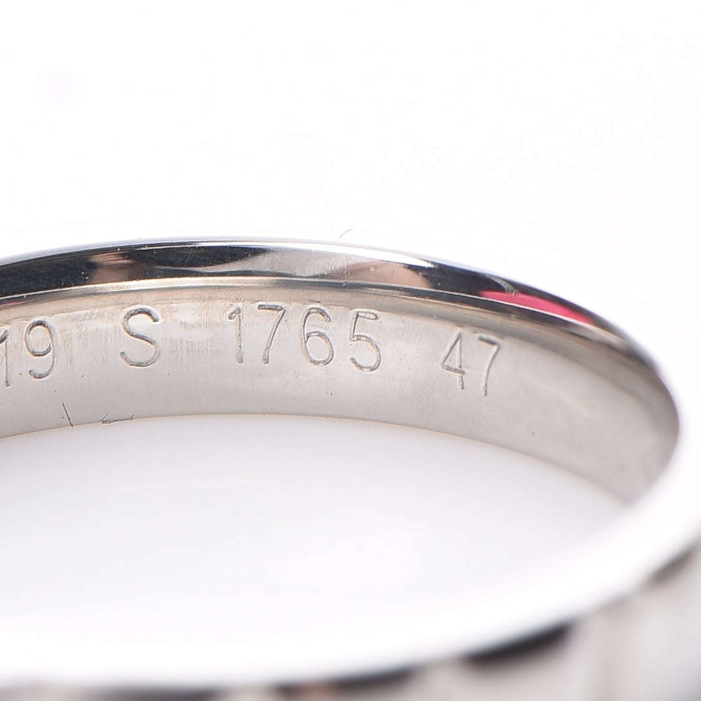 Platinum Band Ring 47 4
