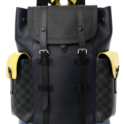 Louis Vuitton Epi Damier Cobalt Christopher Backpack PM 7 of 14