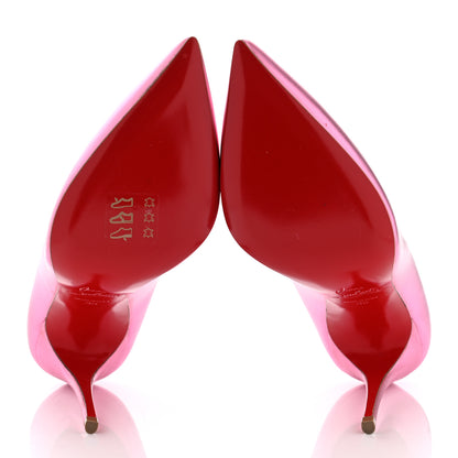 Christian Louboutin Metallic Patent Hot Chick 100 Pumps 35 Pink 5 of 8