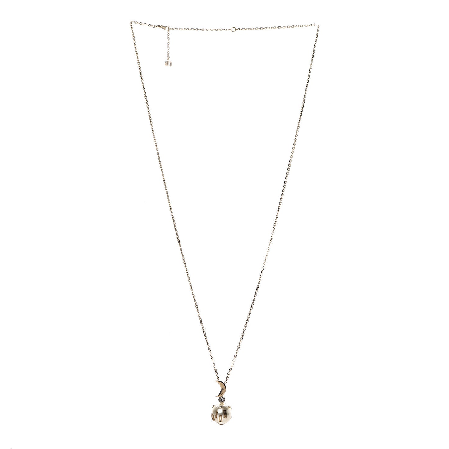 Resin Pearl Moon Stellaire Necklace Gold