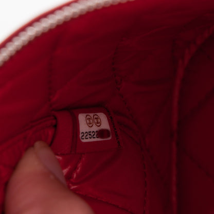 Chanel Lambskin Quilted Large Vanity Pouch Dark Red 7 of 7