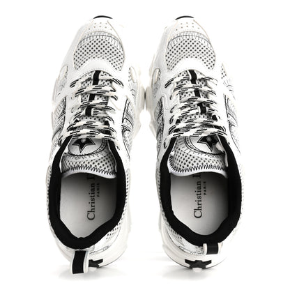 Christian Dior Technical Mesh Dior Chrono Sneakers 37 White Black 2 of 10