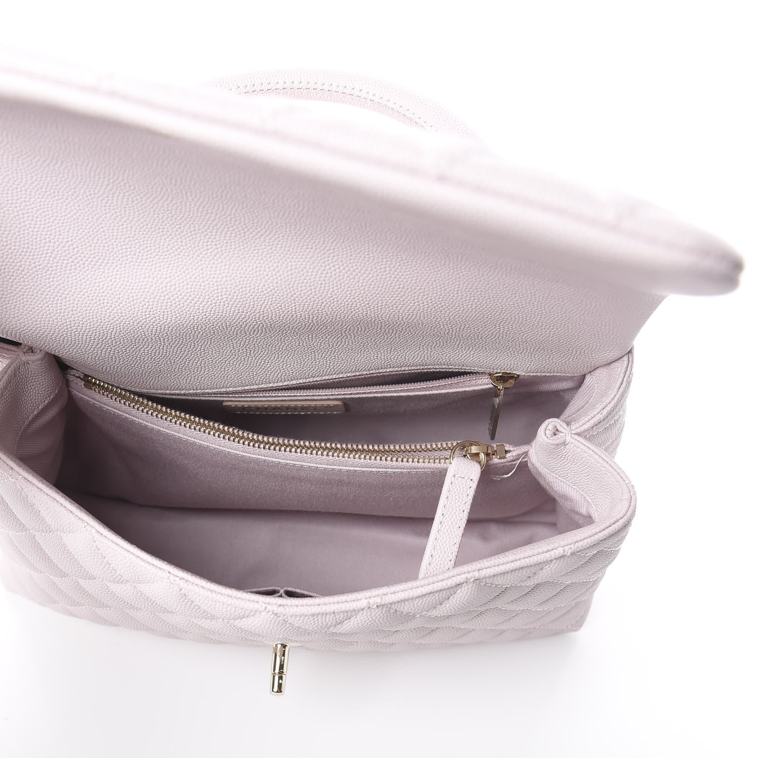 Chanel Caviar Quilted Small Coco Handle Flap Lilas Lilac 4 of 8