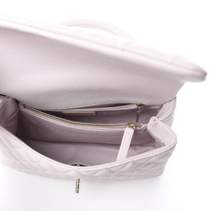 Chanel Caviar Quilted Small Coco Handle Flap Lilas Lilac 4 of 8
