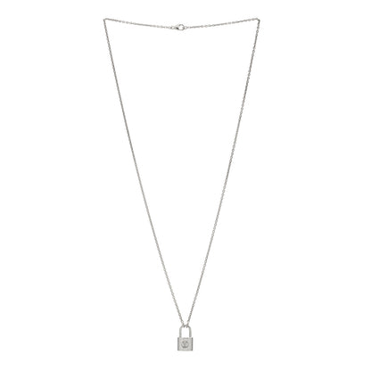 Louis Vuitton Sterling Silver Lockit Necklace 3 of 6