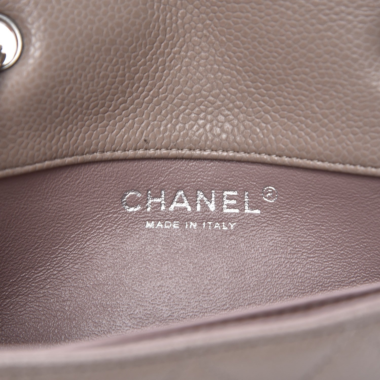 Chanel Caviar Quilted Extra Mini Flap Grey 8 of 9