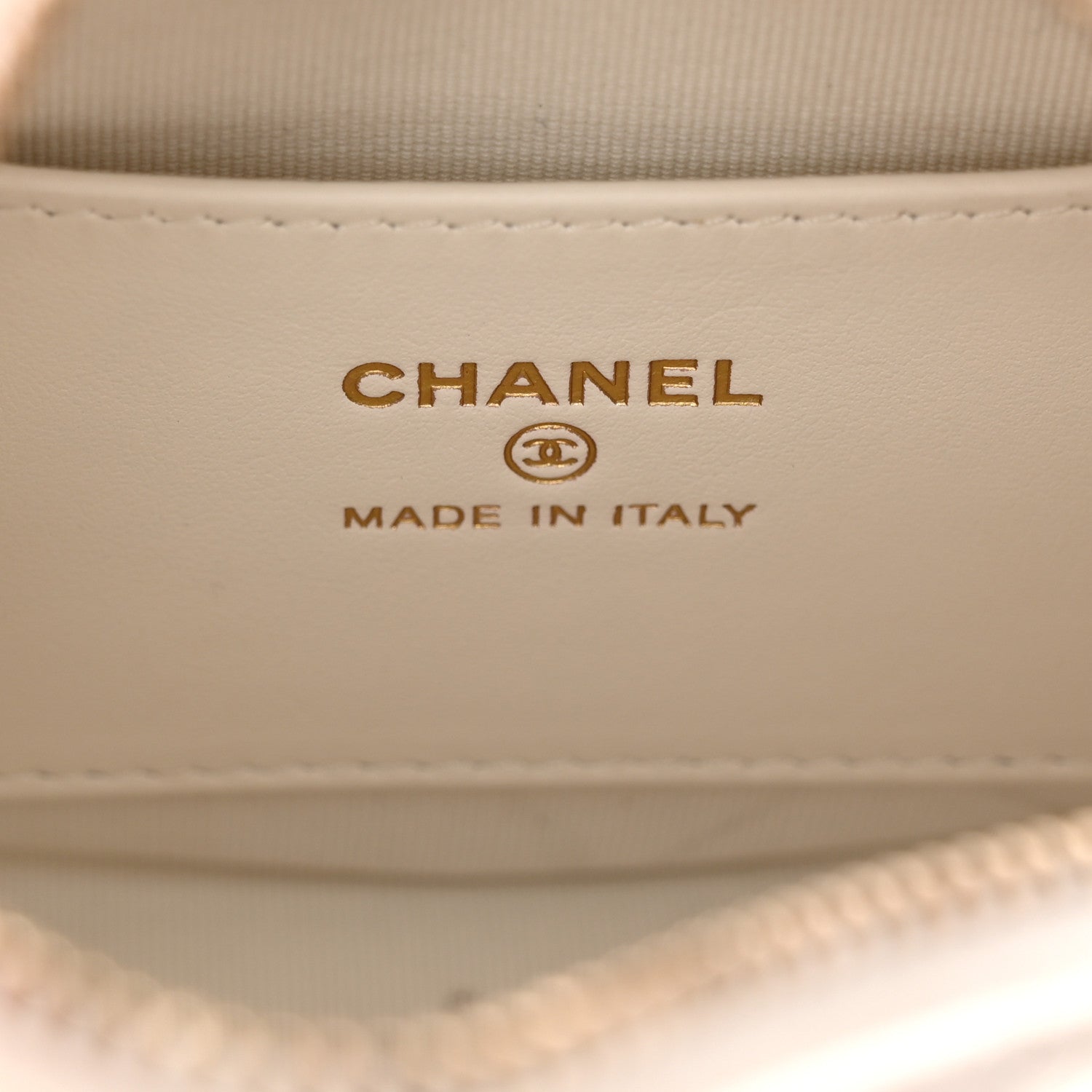 Chanel Shiny Caviar Quilted Bow Pouch Hobo White 6 of 13