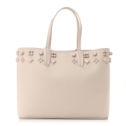 Christian Louboutin Calfskin Empire Spike Studded East West Cabata Tote Leche 1 of 10