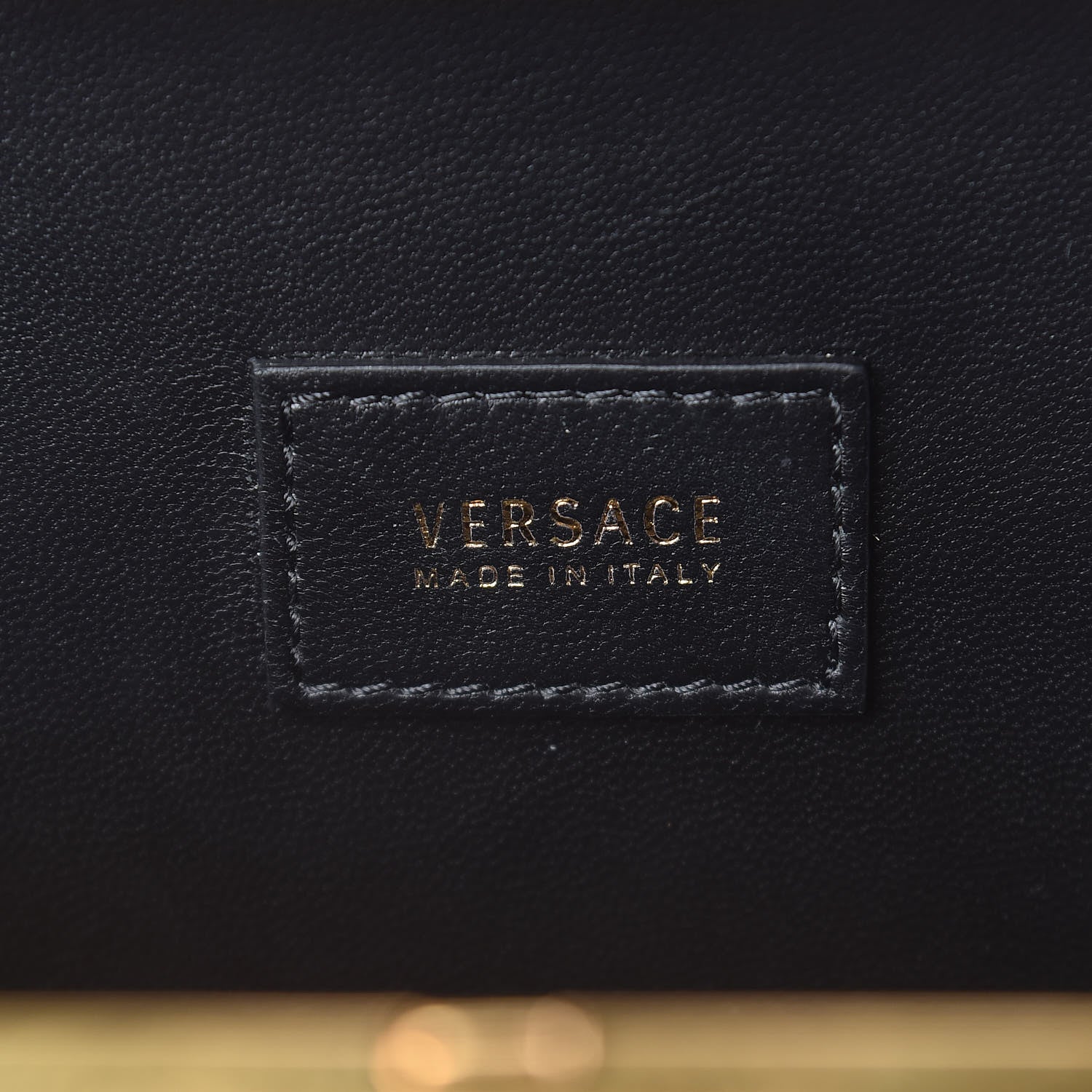 Versace Calfskin Tapestry Print Conglobo Square Shoulder Bag Drgot 6 of 9