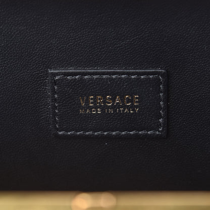 Versace Calfskin Tapestry Print Conglobo Square Shoulder Bag Drgot 6 of 9