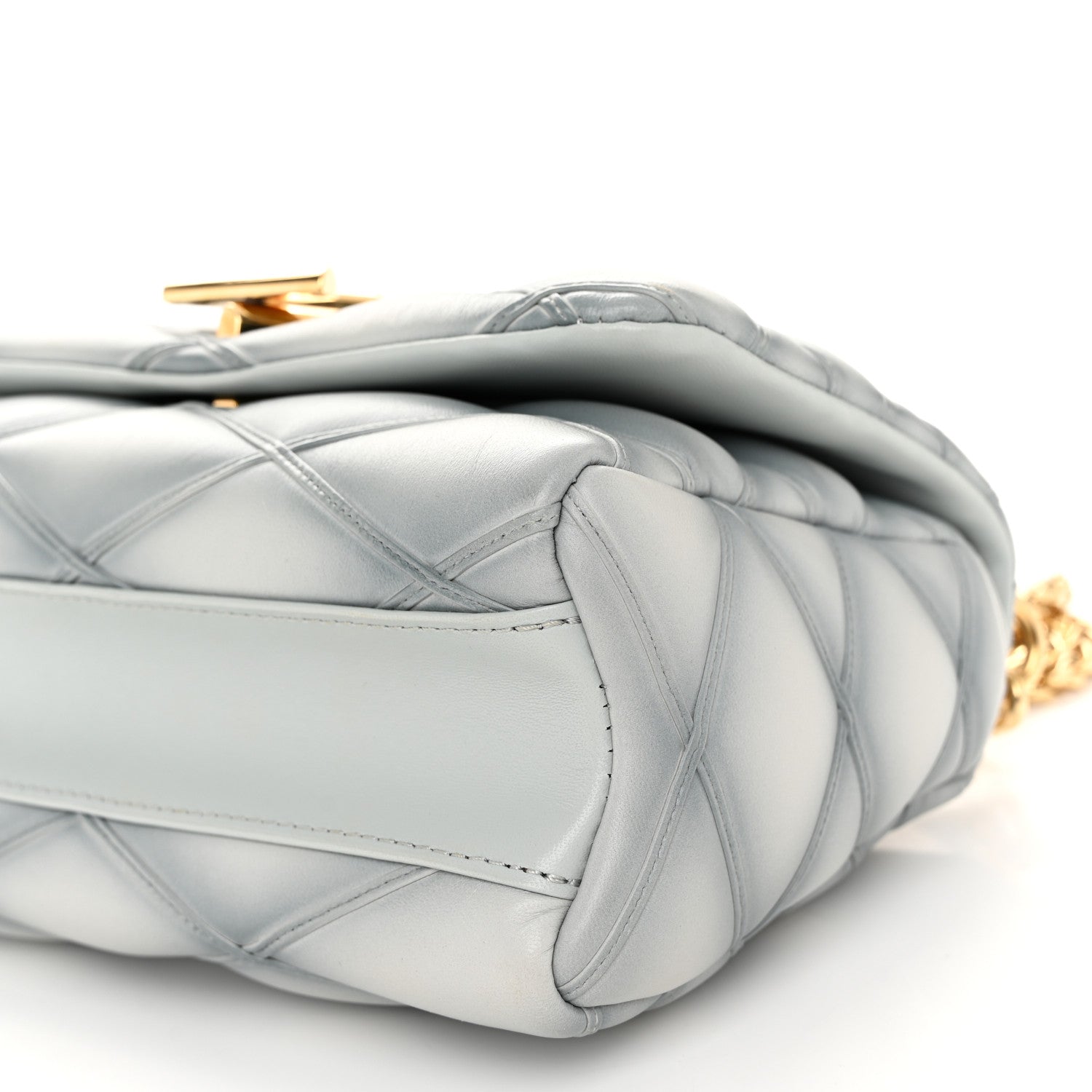 Louis Vuitton Lambskin Malletage GO-14 MM Ecume 10 of 11