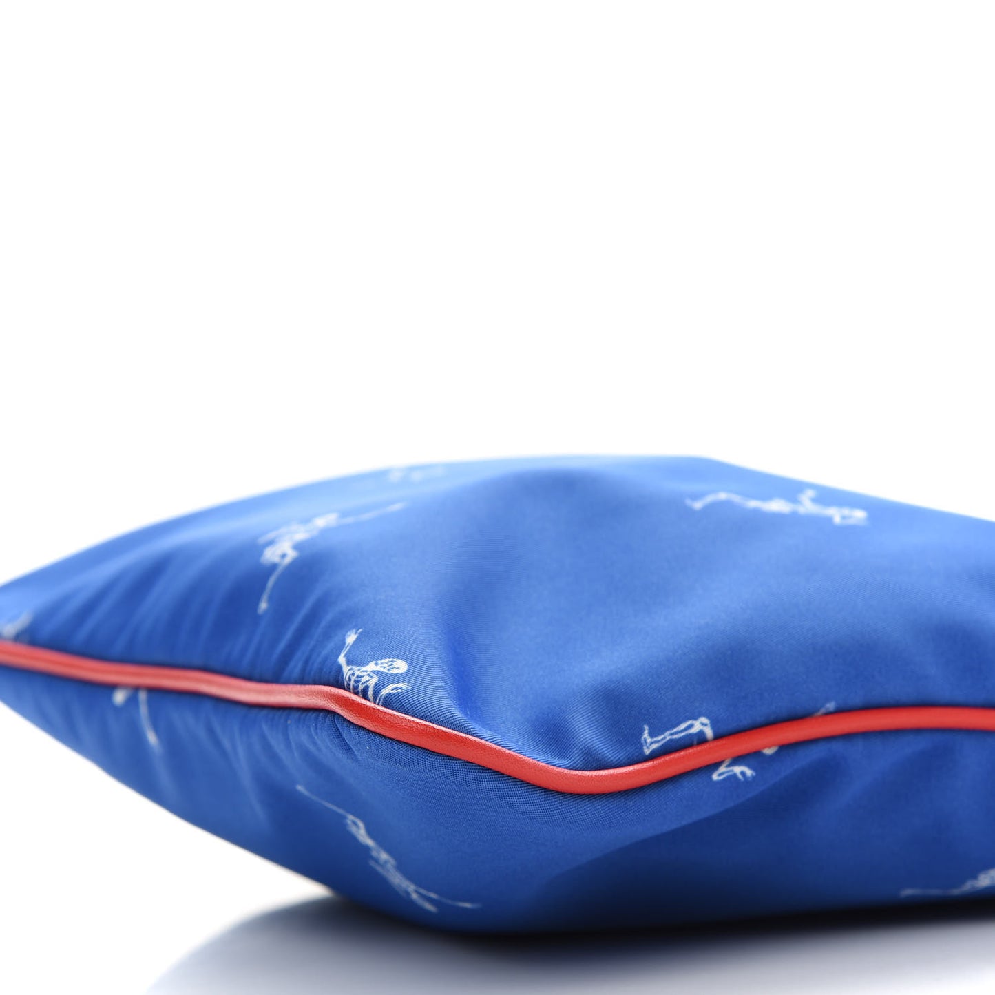 Nylon Dancing Skeleton Messenger Bag Blue Red White