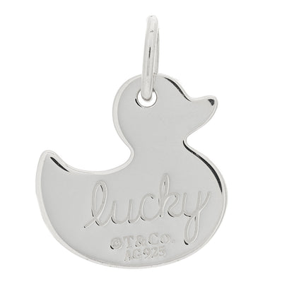 Tiffany Sterling Silver Lucky Duck Charm 2 of 4