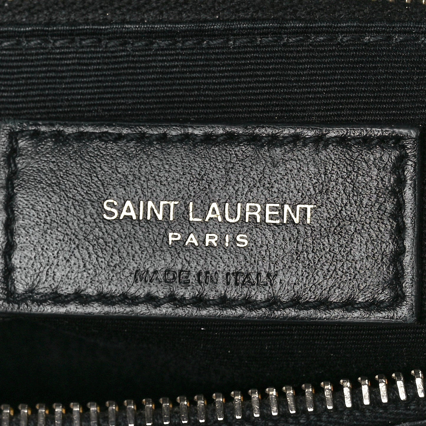 Calfskin Y Quilted Monogram Medium Loulou Chain Satchel Black