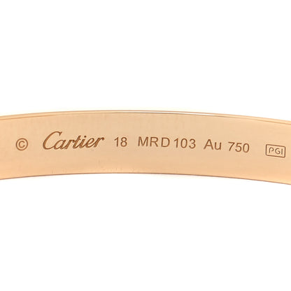 Cartier 18K Yellow Gold LOVE Cuff Bracelet 18 4 of 5