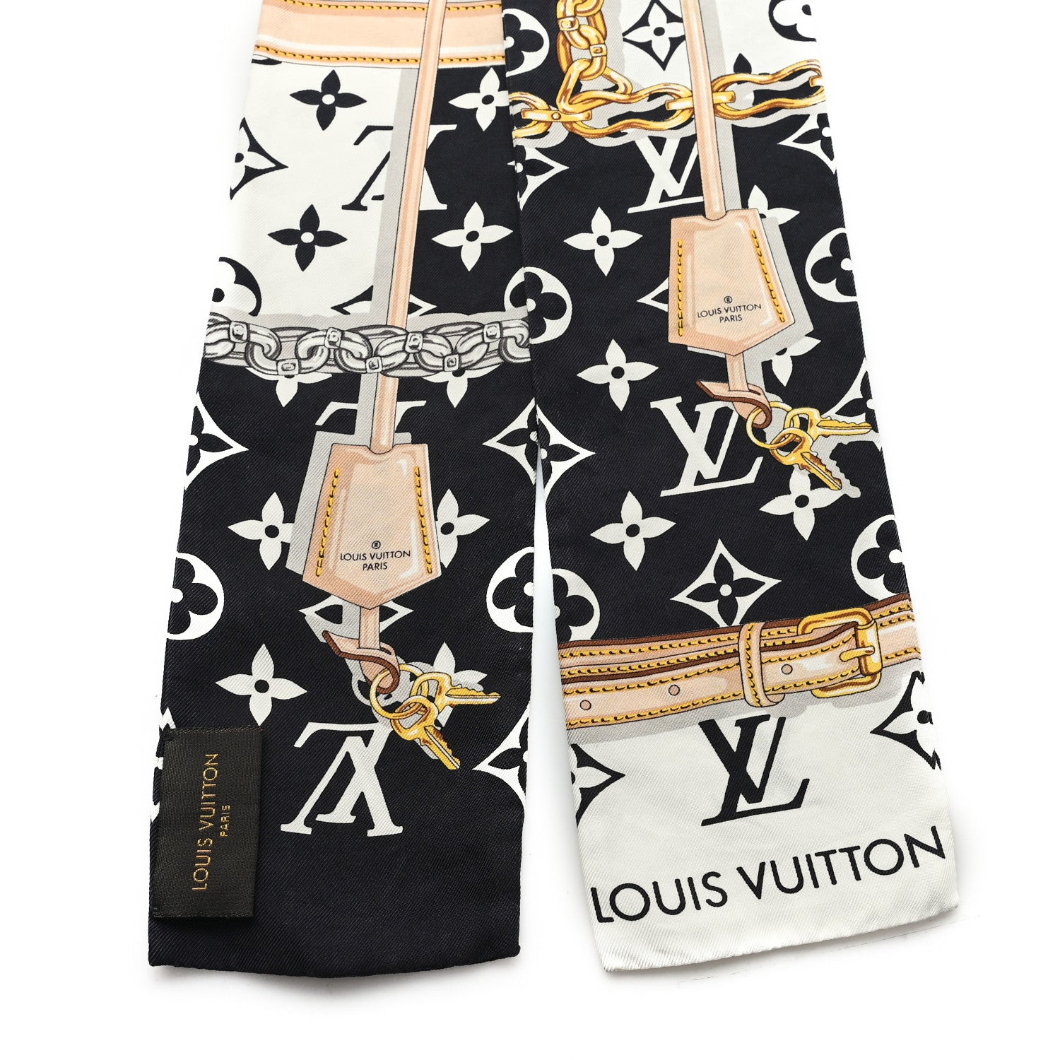 Louis Vuitton Silk Monogram Confidential Bandeau Black 2 of 3