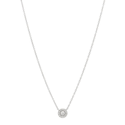Tiffany Platinum Diamond .12ctw Circlet Pendant Necklace 1 of 4