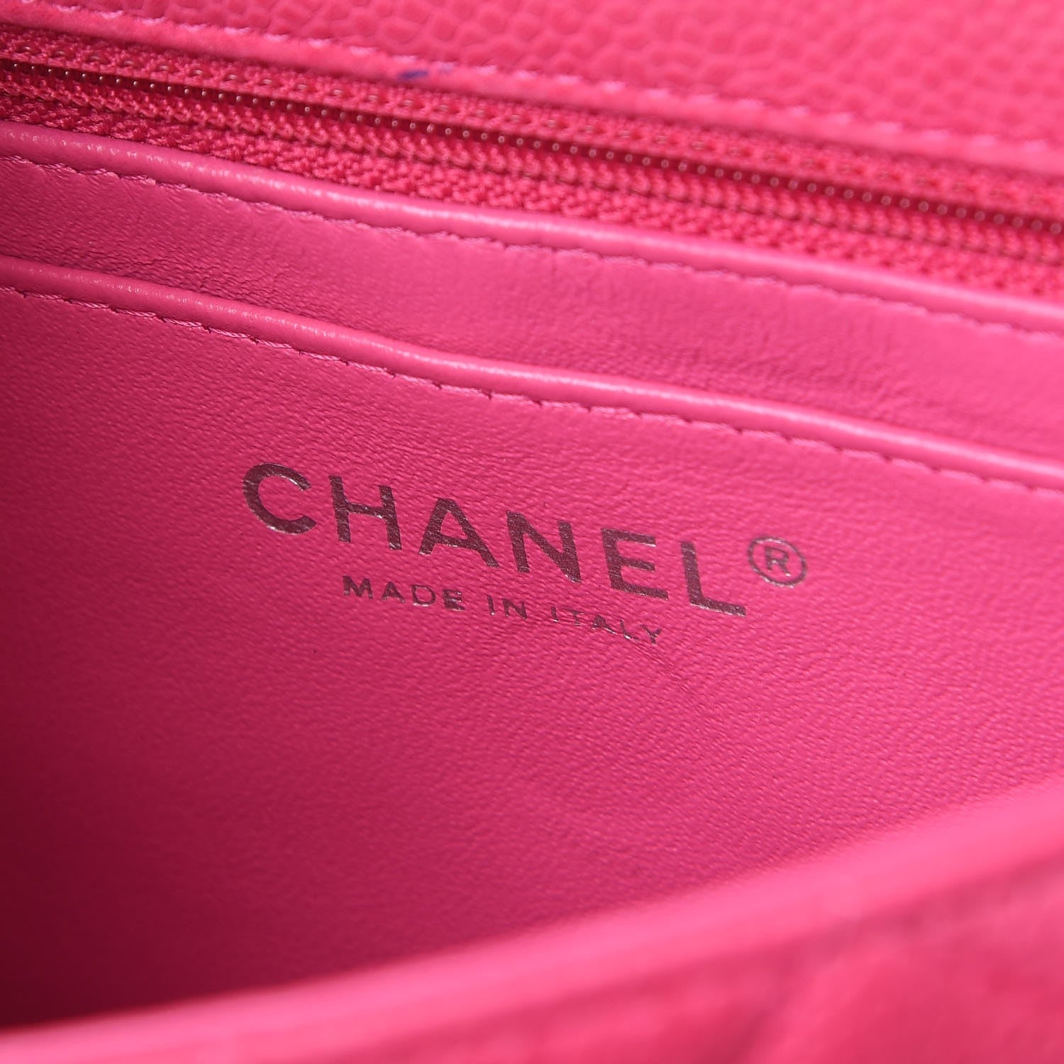 Chanel Iridescent Caviar Quilted Mini Rectangular Flap Pink 8 of 17