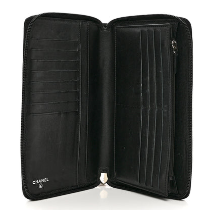 Chanel Caviar Large Timeless CC Zip Around Organizer Wallet Black 5 of 9