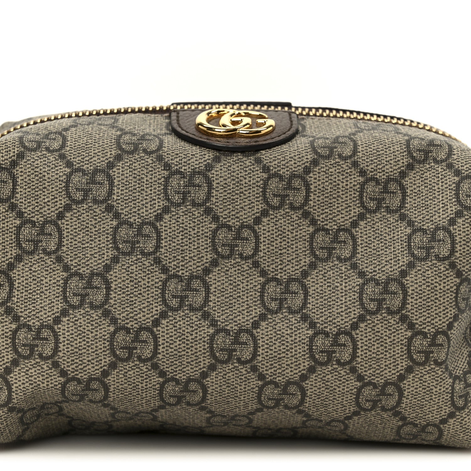 Gucci Soft GG Supreme Monogram Calfskin Medium Ophidia Cosmetic Case Beige Ebony New Acero 8 of 8