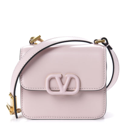 Valentino Garavani Smooth Calfskin Micro VSling Shoulder Bag Rose Quartz 1 of 9